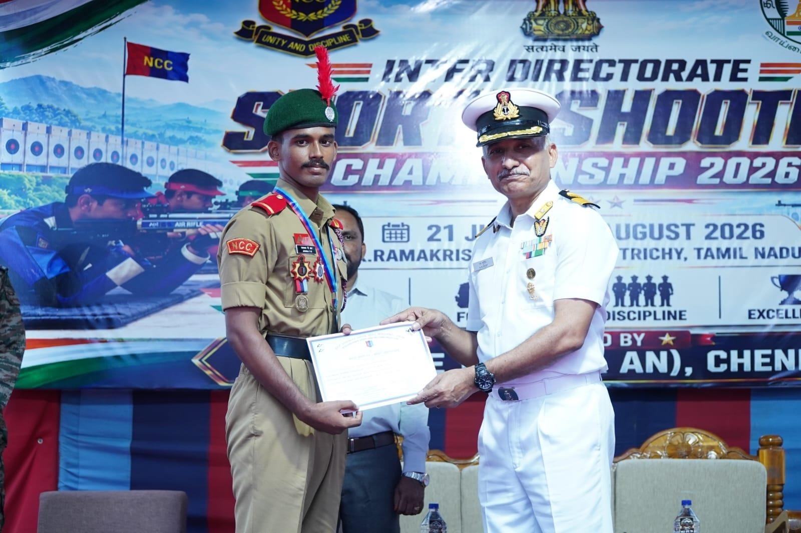 Mr. Jayaraj P R at the Inter Directorate Sports Shooting Championship 2026